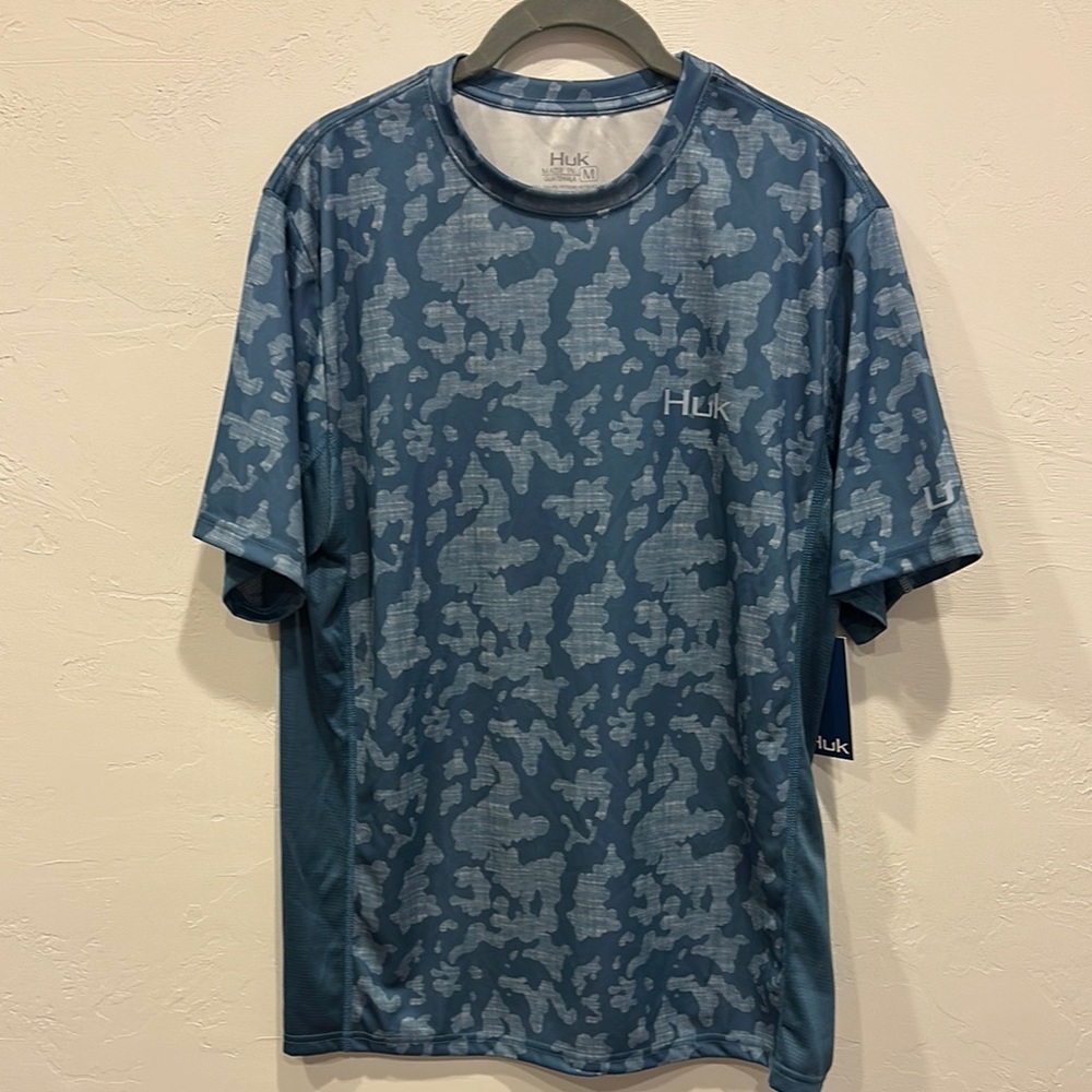 Huk Artistic Blue Short Sleeve Tee